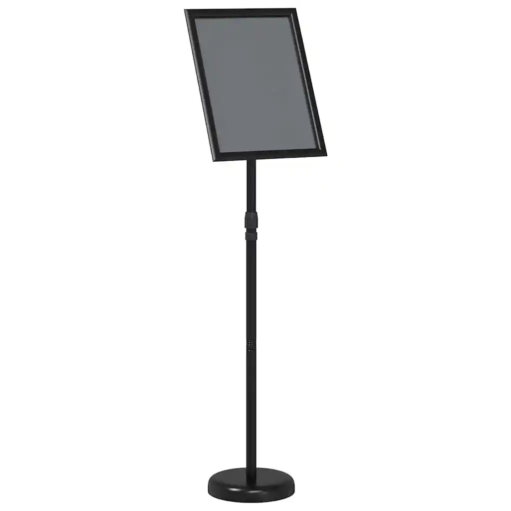 Espositori per Fiere Nero 25 x 25 x 125 cm Alluminio