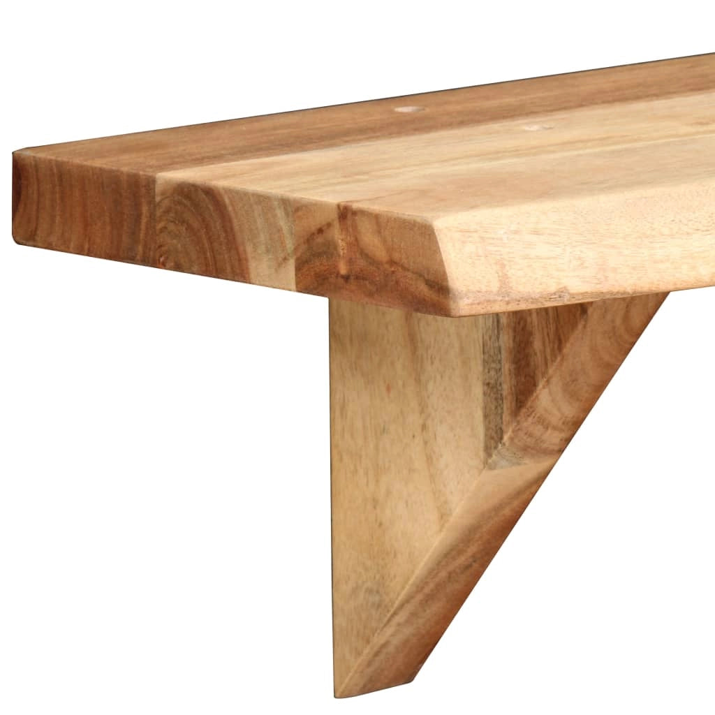 Scaffale di design da parete 2 pezzi 60 cm legno massello 2702230/2