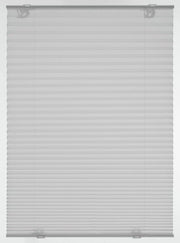 Velo di tenda a plissé senza foratura, con chiusure a molla, tenda a ventosa opaca, inclusa la confezione completa di accessori di montaggio, 95,3 x 100 cm, grigio