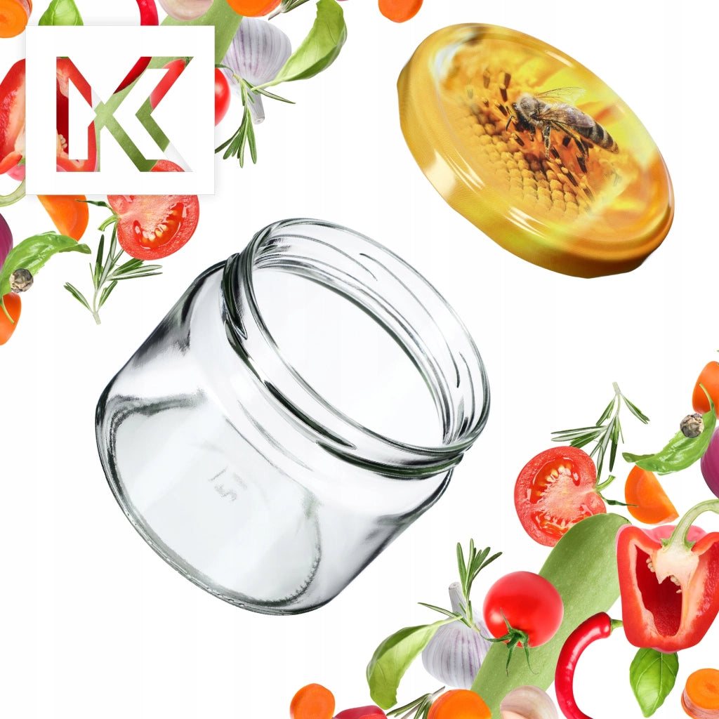 KADAX Sonka vasetti 330ml 50pz 82mm + coperchio "Ape".