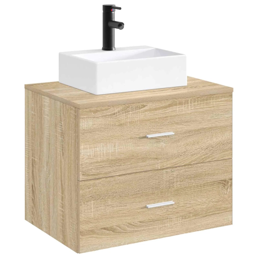 Lavabo da bagno Nero Opaco 39 x 30,5 x 12,5 cm Metallo