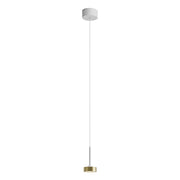 Hole Sospensione LED 7W 38° 3000K CRI90 in Alluminio Bianco/Oro, Lampada a sospensione per illuminazione d'accento - Rossini Group