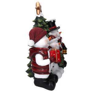 Pupazzi di neve resina con led cm 52x29xh52,5