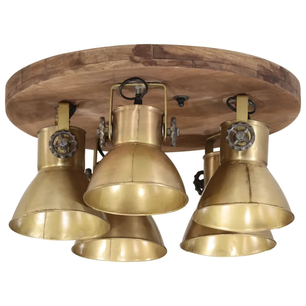 Lampada a Soffitto 25 W Ottone Anticato 50x50x25 cm E27 CFW1335274