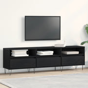 Cabinet TV  Nero Rovere 150x30x44,5 cm Legno ingegnerizzato