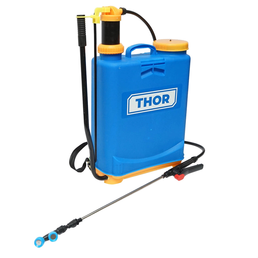 Pompa di spruzzatura, vermorel manuale con serbatoio da 16L, 2 ugelli intercambiabili THOR.