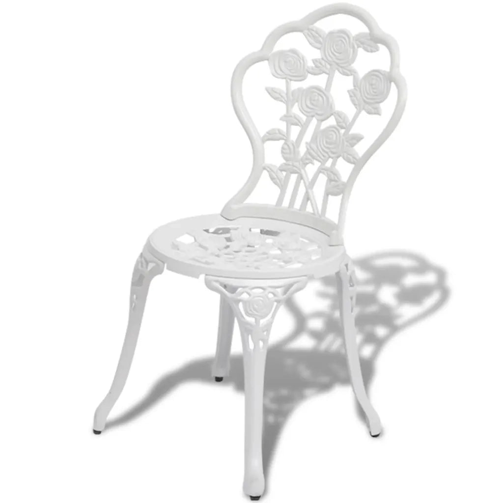 Set da Bistrot 3 pz in Alluminio Pressofuso Bianco cod mxl 43215