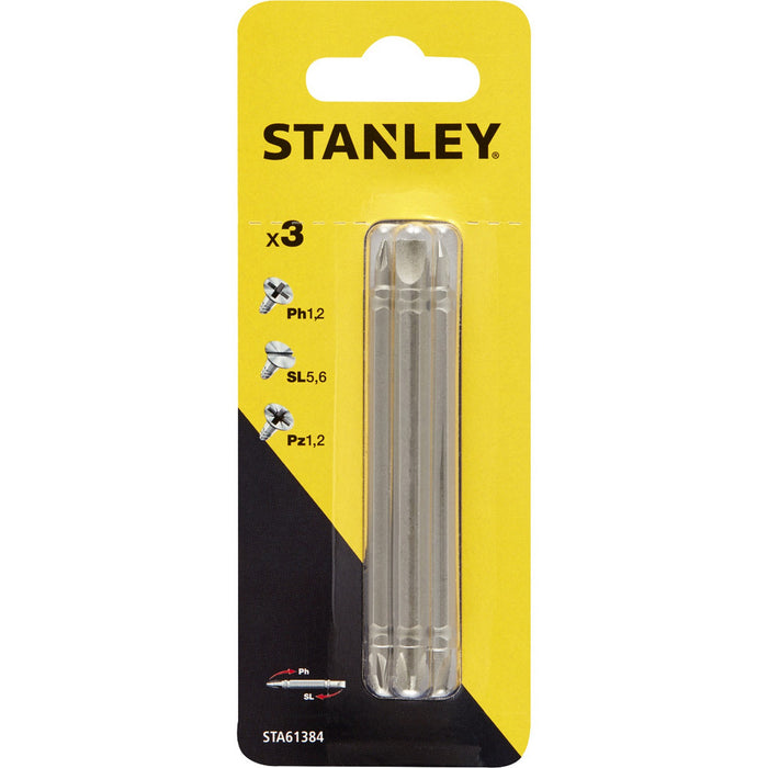 piranha/stanley x61384 3 inserti doppi mm.86 assortito cod:ferx.47401