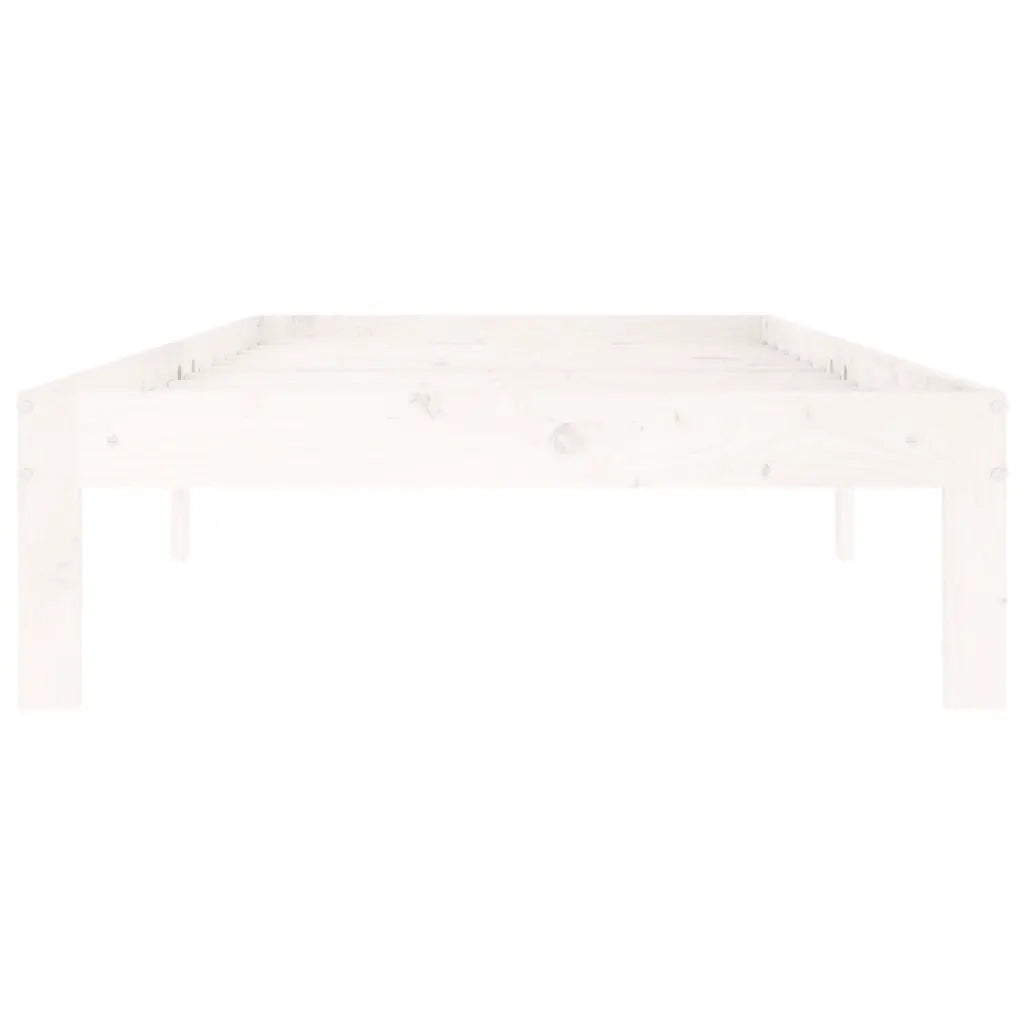 Giroletto Bianco in Legno Massello di Pino 90x200 cm 810351