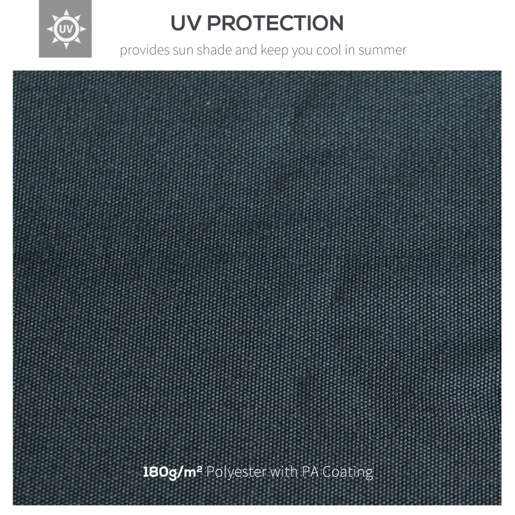Tetto di Ricambio per Gazebo 3x3m a 2 Livelli e Resistente ai Raggi UV   Grigio Antracite