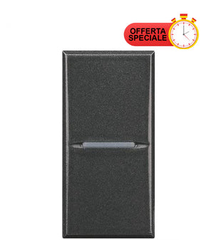 Bticino Axolute Deviatore Assiale 1P 16A Scuro HS4003