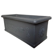 Garden Italia Fioriera Festonata GCF 70×28 cm in Resina – Made in Italy, Resistente al Gelo e Antiurto Colore: Antracite