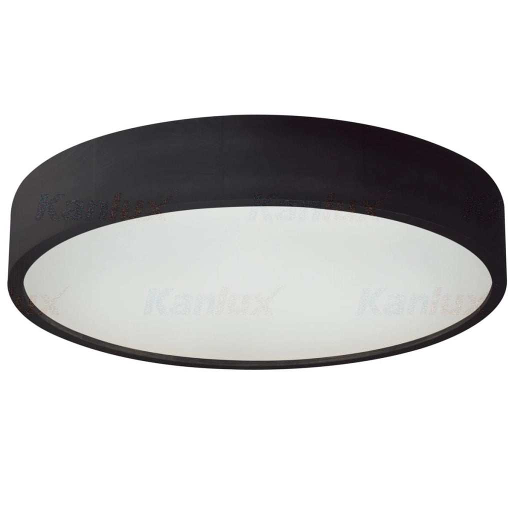 Plafoniera Kanlux Jasmin 3xE27 nero/bianco legno 47,5cm