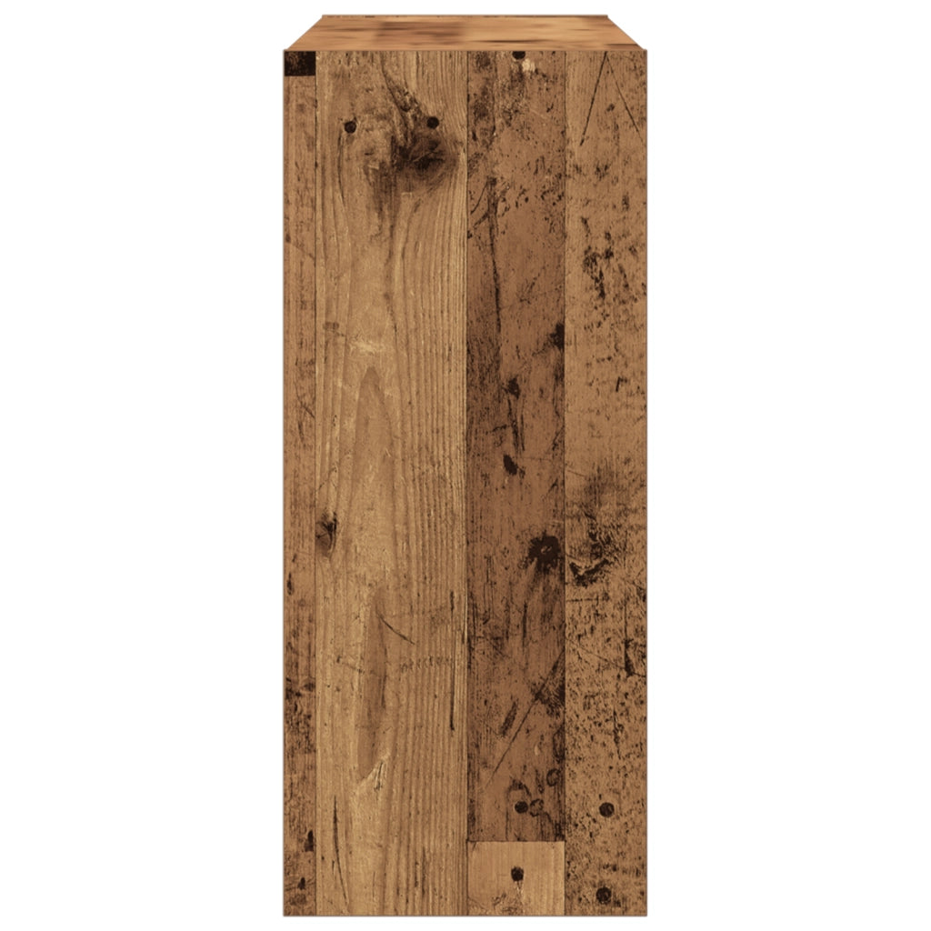 Libreria/Divisoria in Legno Vintage, 100x30x72 cm, Realizzata in Legno Compresso
