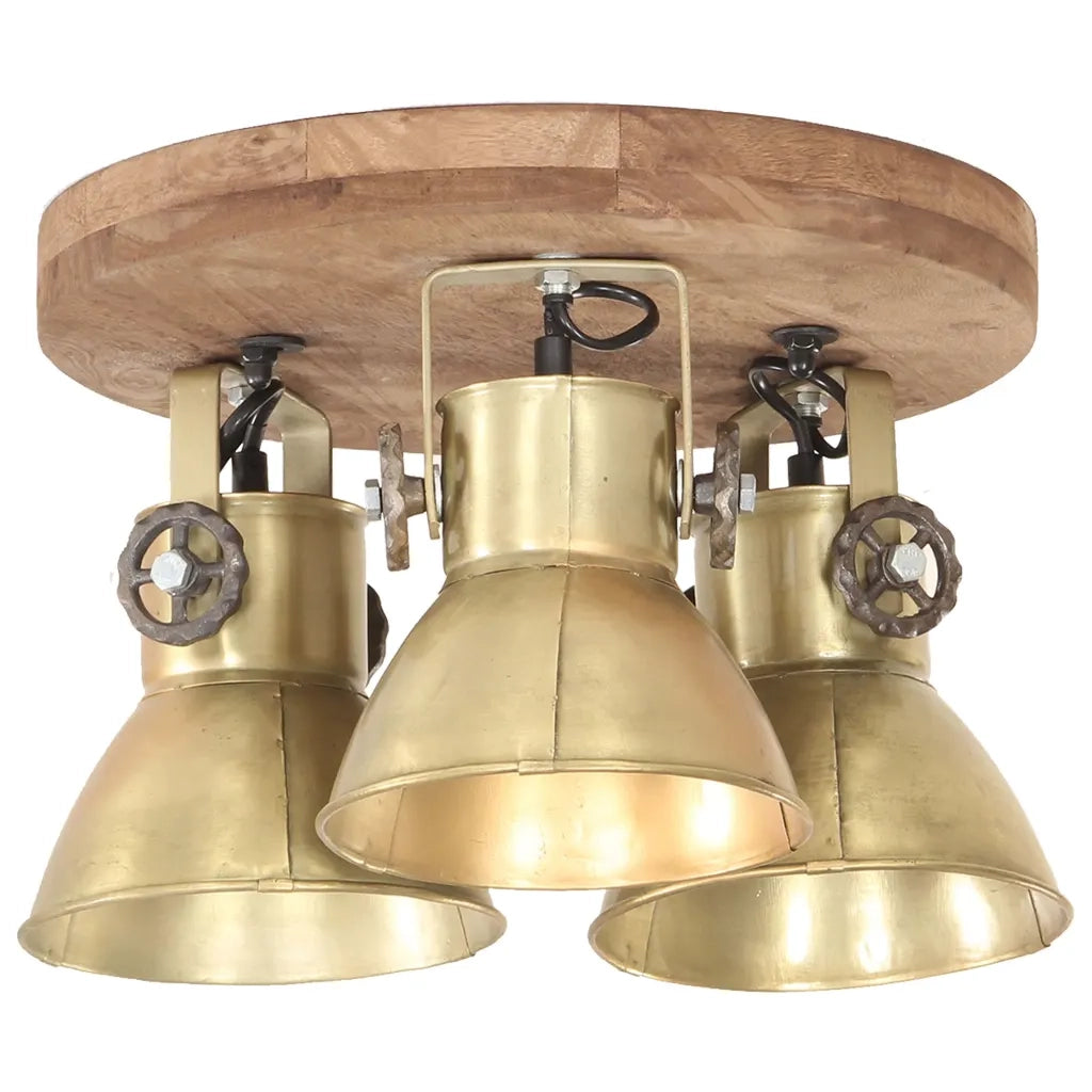 Lampada a Sospensione Industriale 25 W Ottone 42x27 cm E27 CFW7169352