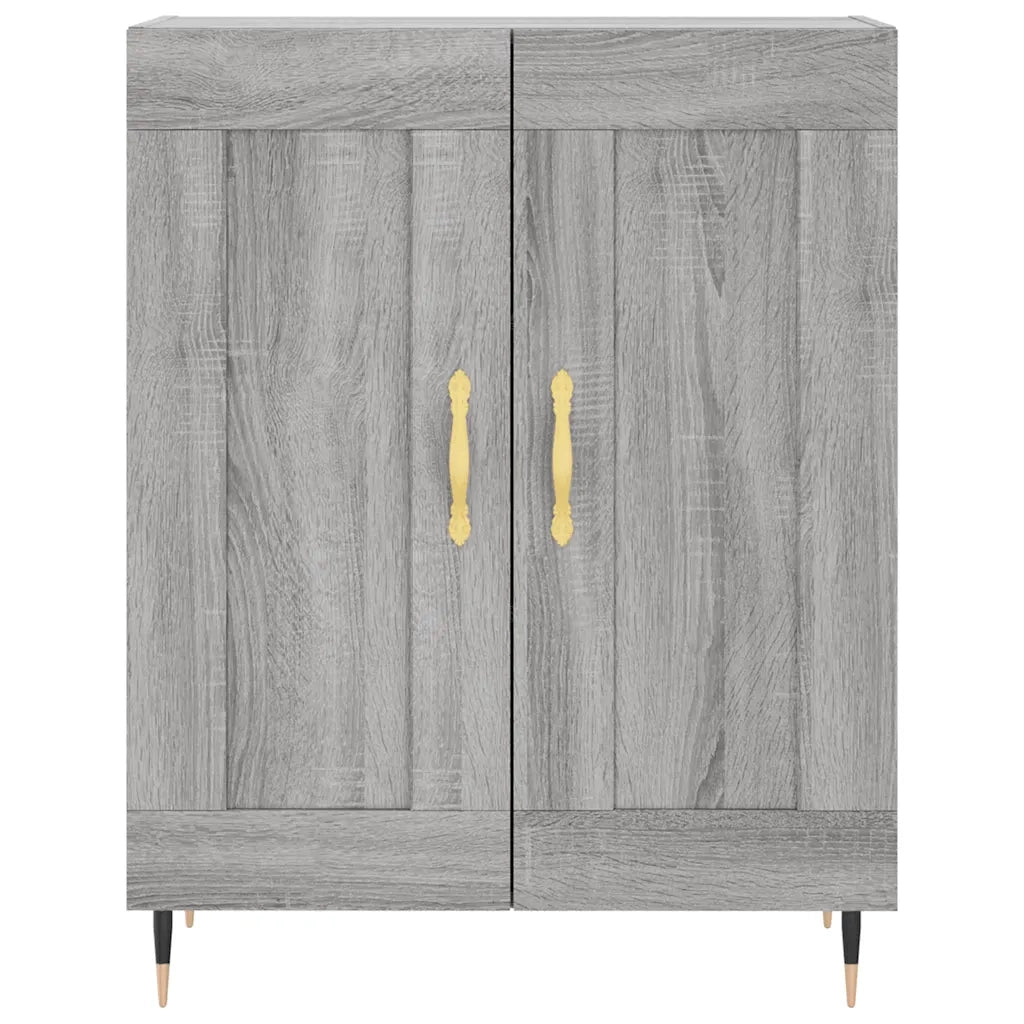 Credenza | Madia | Buffet da pranzo | Armadio da pranzo Grigio Sonoma 69,5x34x180 cm in Legno Multistrato