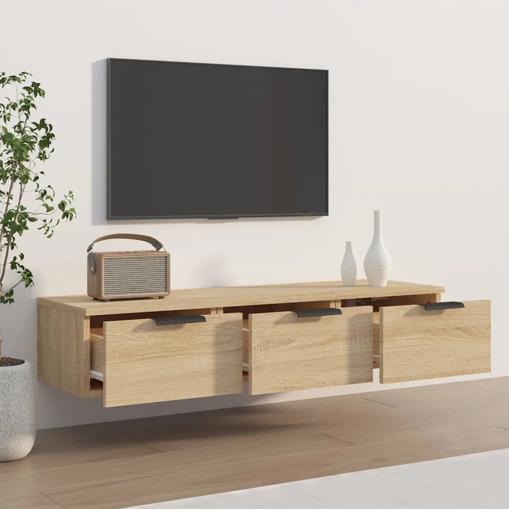 Armadietto a Muro | Mobile a Parete Rovere Sonoma 102x30x20 in Legno Multistrato