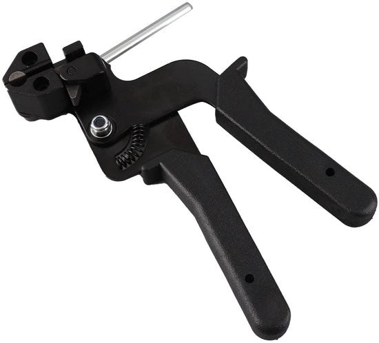 Cabletta per Cavi e Cordini - Acciaio Inossidabile - Regolabile Tensione - Attrezzo - 210 x 90 x 20 mm - Peso 700 g - Pistola per Cavi e Cordini