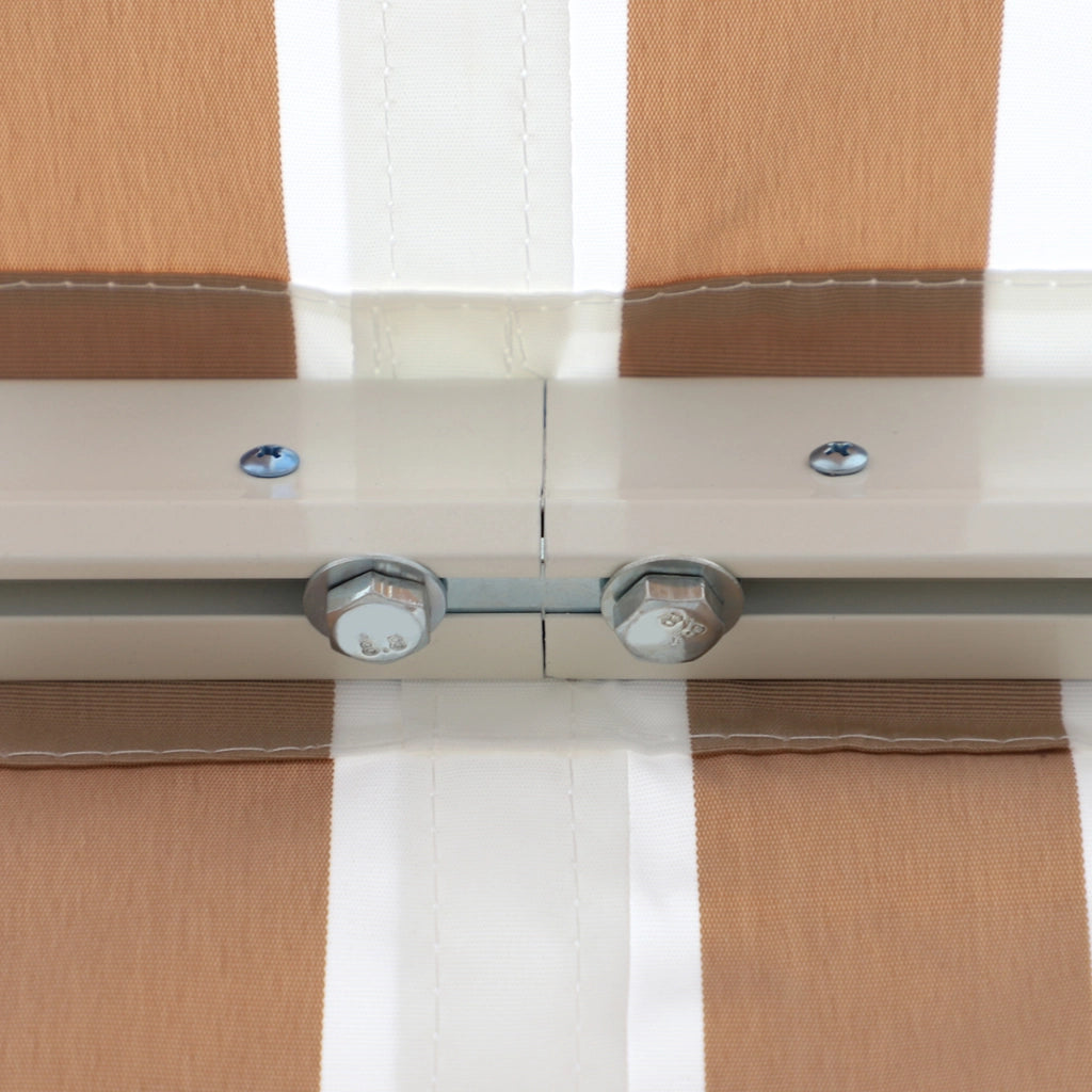 Tenda a braccio articolato 3 x 2.5 m con manovella telaio in alluminio protezione solare per balcone e terrazza