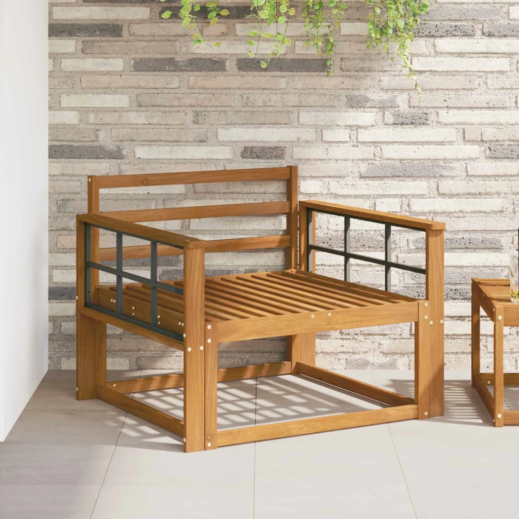 Bracciolo 2 pz Naturale 78,5 x 6 x 61 cm 900583