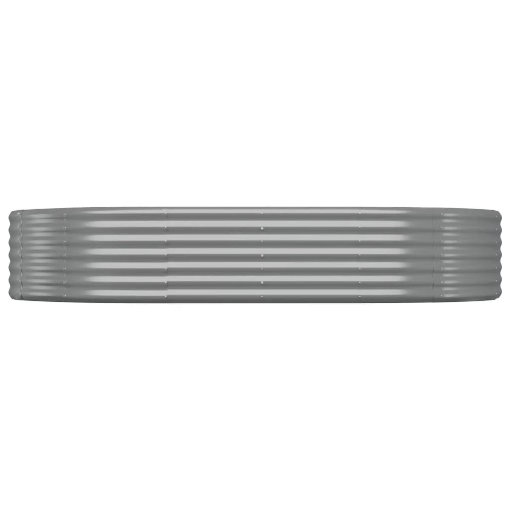 Letto Giardino Acciaio Zincato 214x140x36cm Grigio 319024