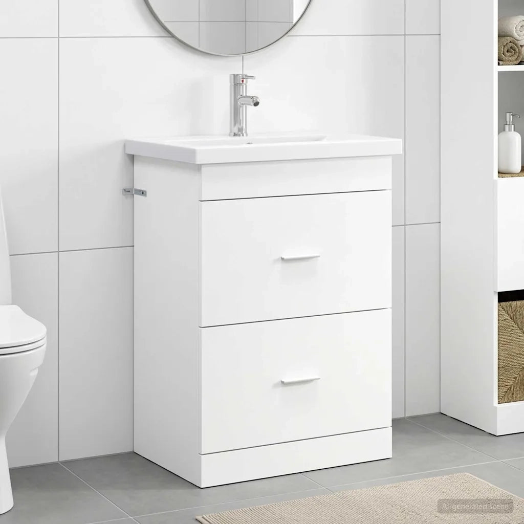 Set di mobili per il bagno Bianco 61 x 40 x 84,5 cm 3404366
