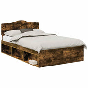 Letto matrimoniale | Letto per adulti | Struttura del letto Rovere fum¨¦ 120 x 200 cm Pino massello