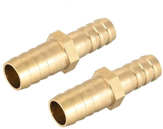 Connettori di tubo in metallo - 19-16 mm di diametro - per gas/acqua/aria - 2 pezzi - duraturi e flessibili