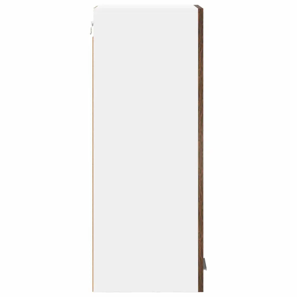 Armadio pensile con porta Riga 2 pcs Rovere Affumicato e Bianco 884251