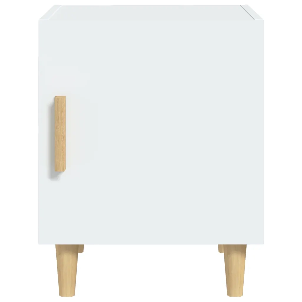 Comodino-Tavolino da notte Bianco in Legno Multistrato 292551