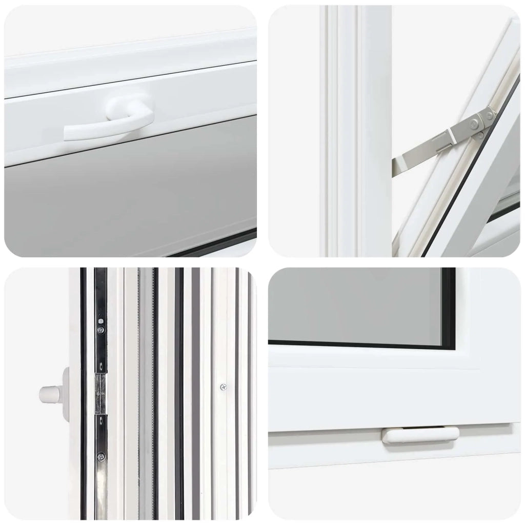Finestra per Soffitta RISOR 80 x 40 cm PVC e Vetro Bianco CFW7268390