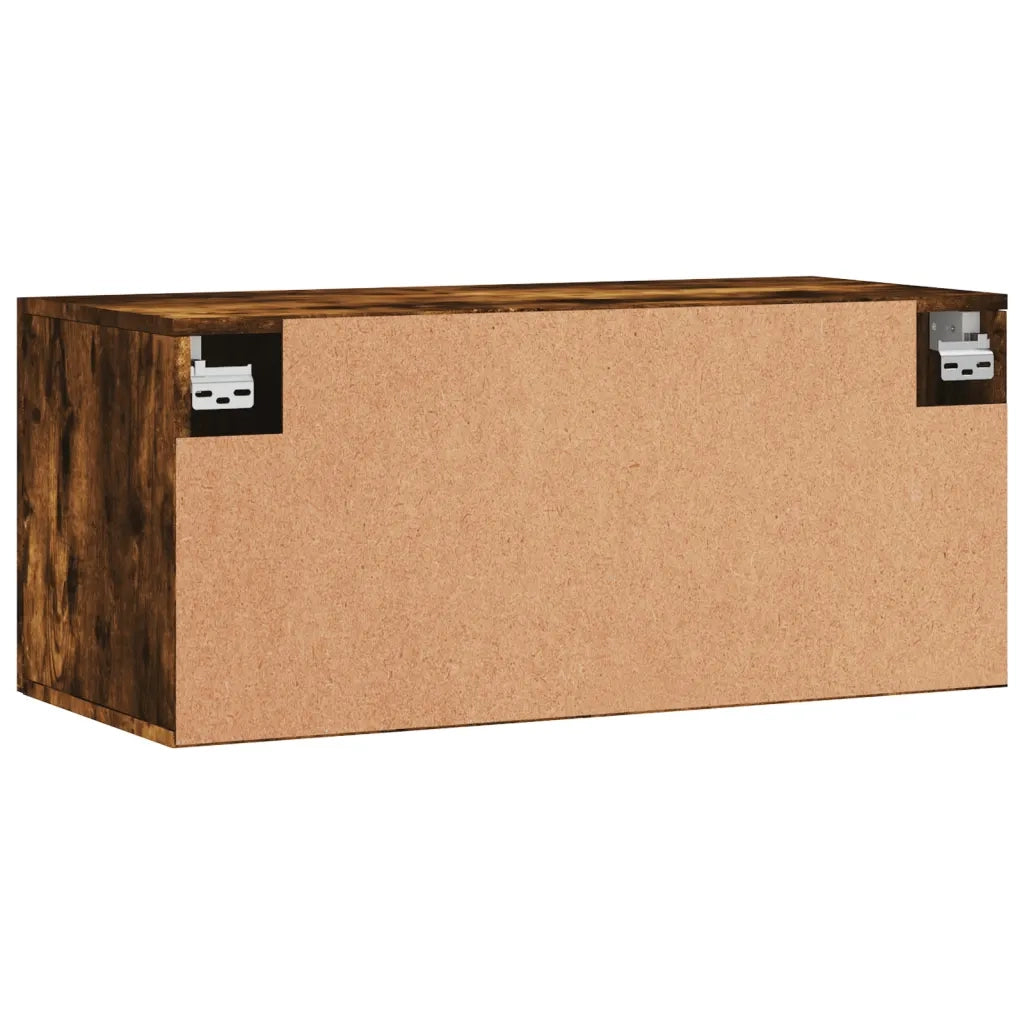 Mobile a Parete Rovere Fumo 80x36,5x35 cm in Legno Multistrato 830105