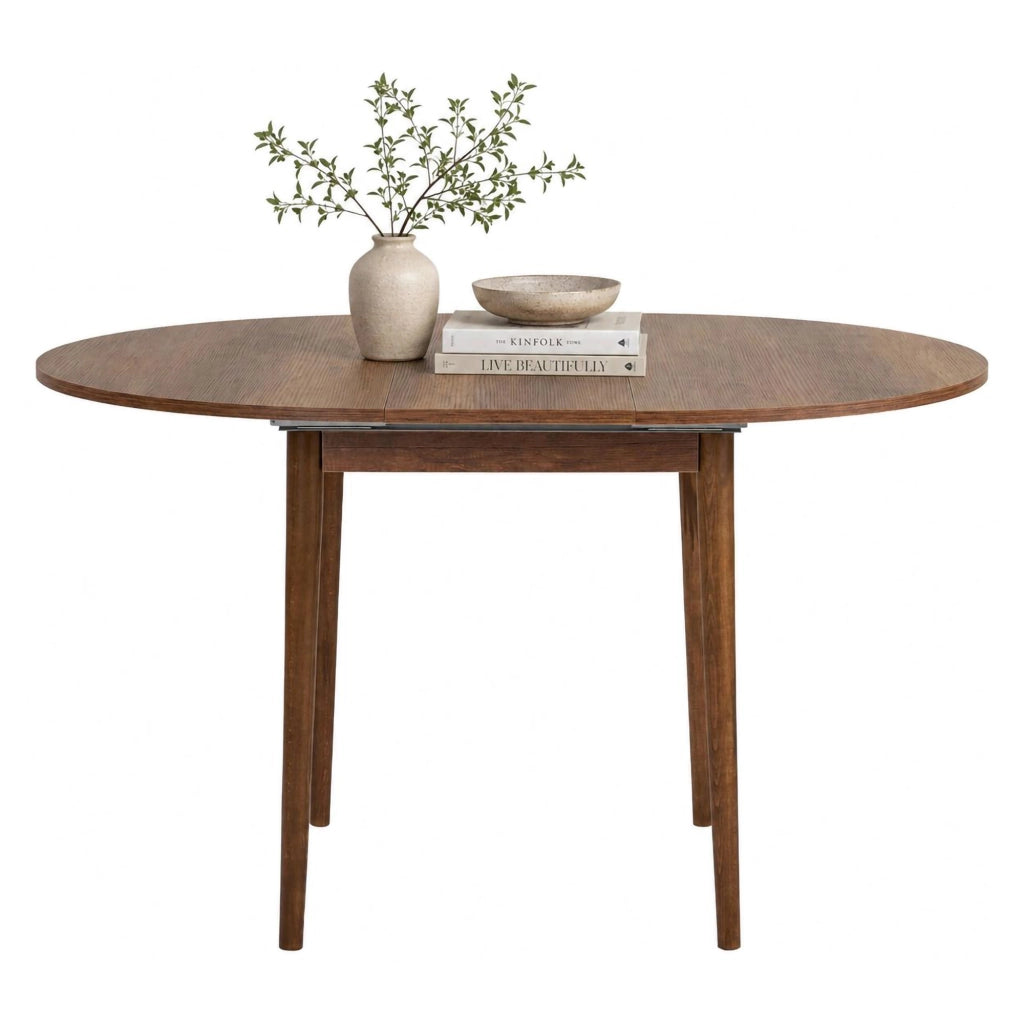 Bee, Tavolo Allungabile Allungabile, 100x100x75h cm Marrone Noce