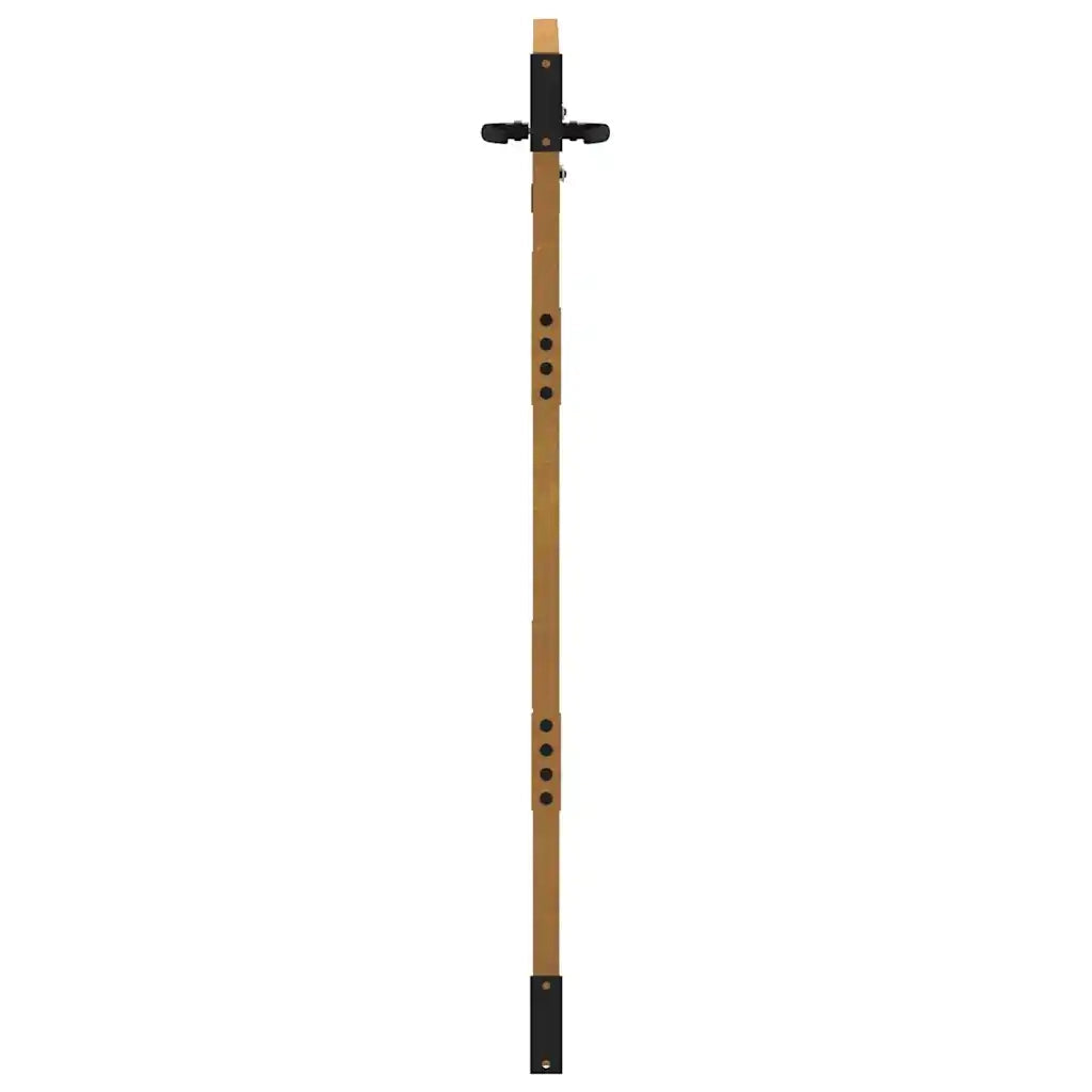 Cancello da giardino 85x150 cm in acciaio Corten design quadrato 153247