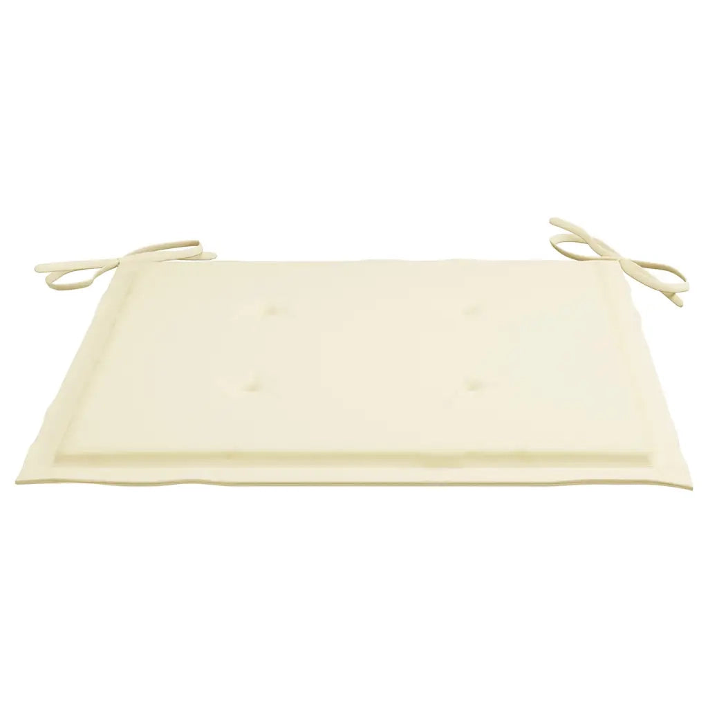 Set da Pranzo Giardino Pieghevole 3 pz Cuscino Massello di Teak 3063173