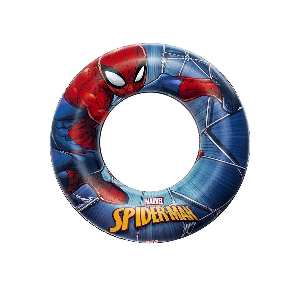 Trade Shop - Salvagente Gonfiabile Spider-man Multicolore 56cm Da Spiaggia Mare Piscina 98003 -