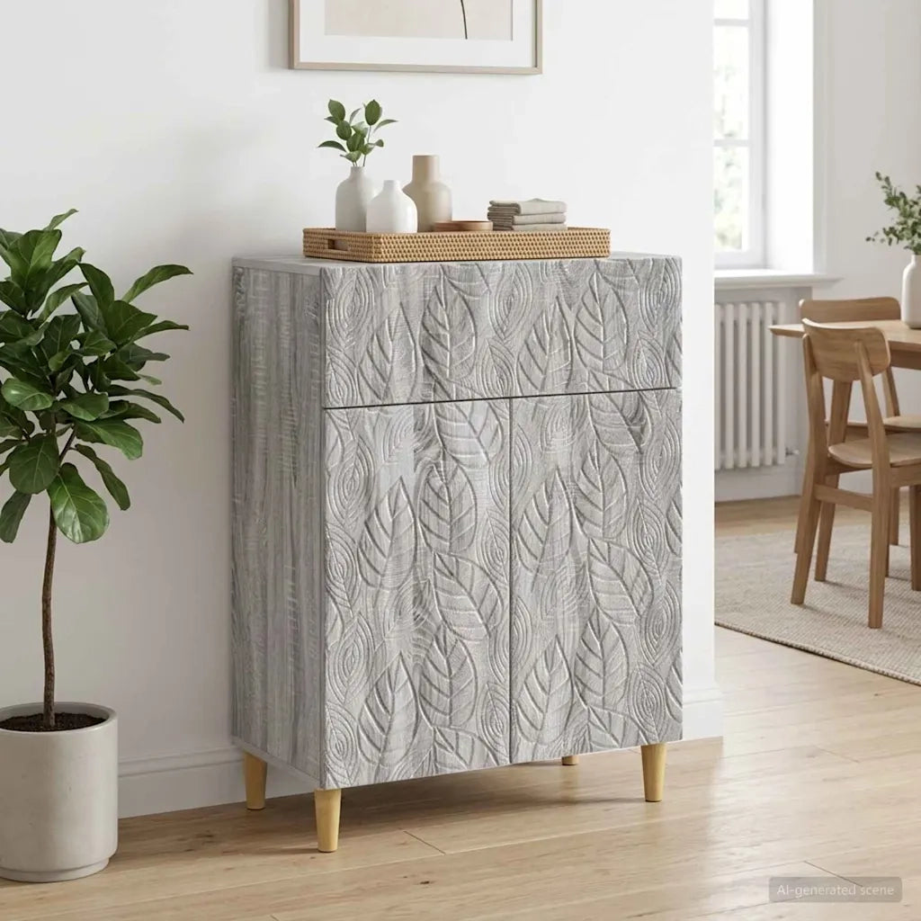 Credenza Sonoma grigio 66 x 34,5 x 90 cm Legno ingegnerizzato 895101