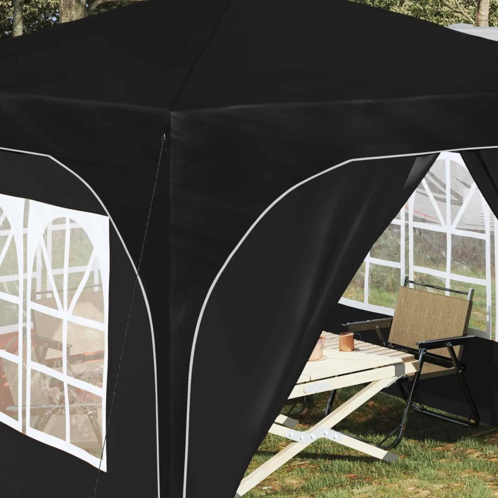 Tenda per feste a pop-up-Gazebo 290 x 290 x 245 cm Nero 331252