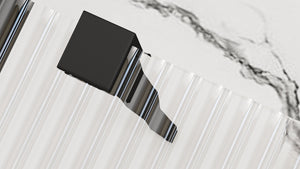 Parete Doccia Rea Aero Intimo Black Mat 100