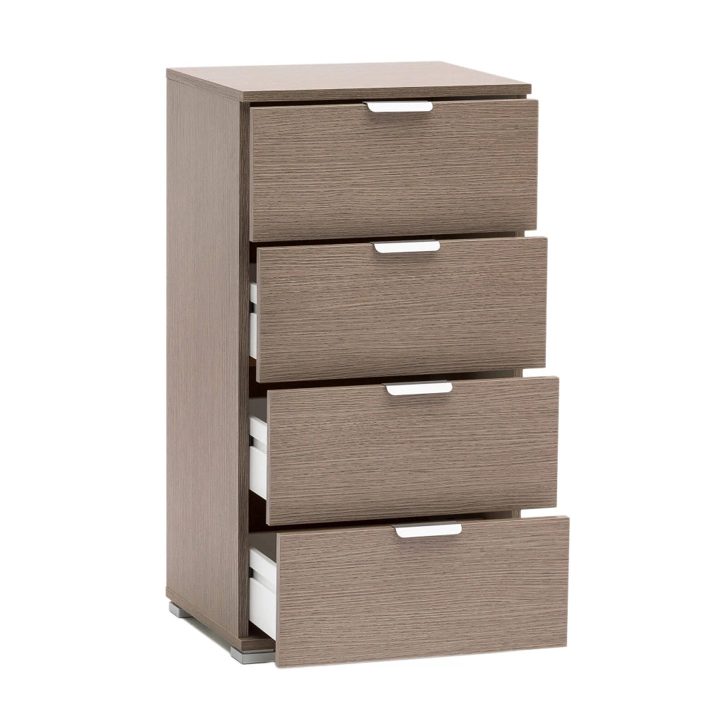 MOBILETTO A CASSETTIERA CON 4 CASSETTI ROVERE GRIGIO 45 X 38 X H85 CM