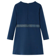Abito da Bambina a Maniche Lunghe Blu Marino 104 CFW4459305
