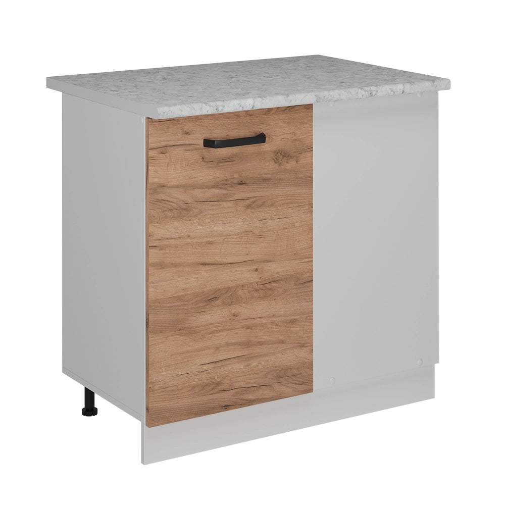 Vicco Mobile ad angolo cucina Quercia dorata 86 cm PL Marmo