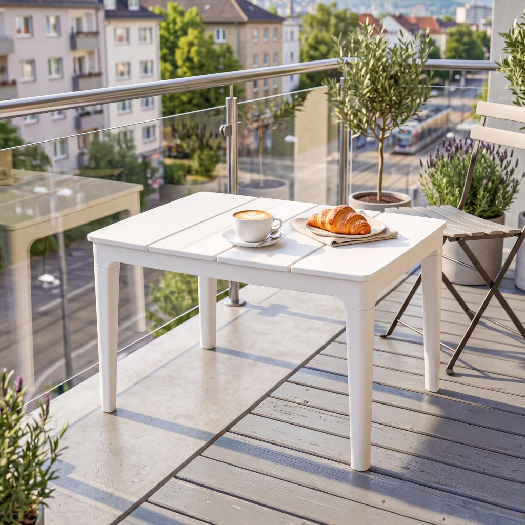 Tavolino da giardino rettangolare ¨C zephmum ¨C cremewei? 70x53cm