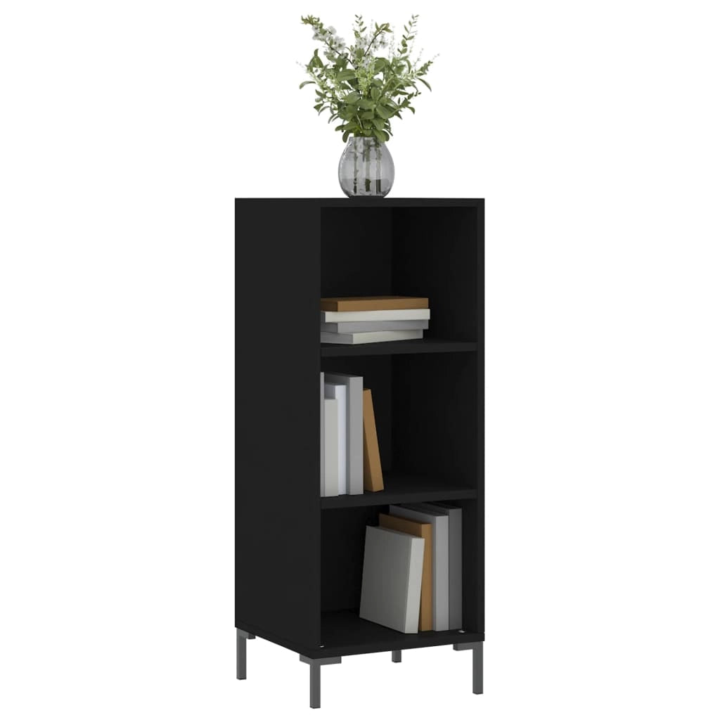 Credenza Nera 34,5x32,5x90 cm in Legno Multistratocod mxl 79102