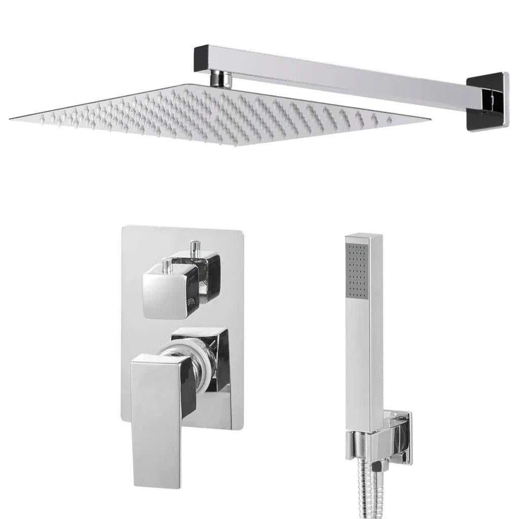 Set completo per sistema doccia con soffione doccia in acciaio inox argento 02_0003103