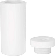 Dispensatore di sapone per mano ricaricabile 240 ml - Lotion shampoo con guaina di silicone morbida - Facile da premere per cucina e bagno - bianco.
