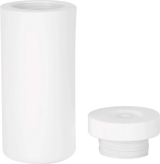 Dispensatore di sapone per mano ricaricabile 240 ml - Lotion shampoo con guaina di silicone morbida - Facile da premere per cucina e bagno - bianco.
