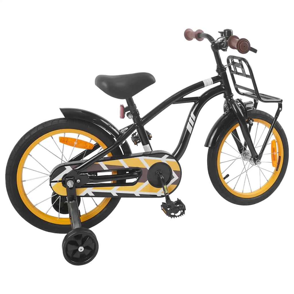 Bicicletta per Bambini 16 Pollici per bambini di 4-6 anni Nero 42009301