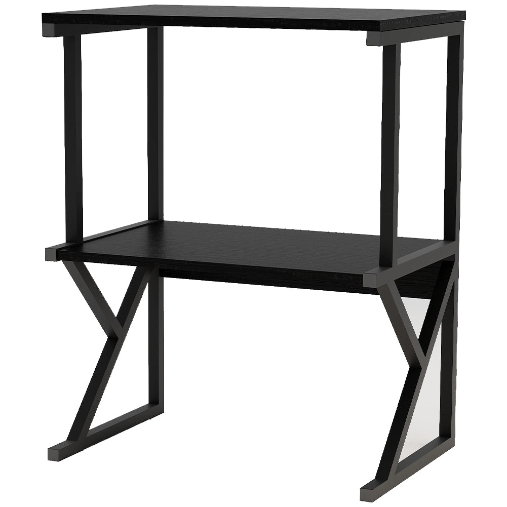 Supporto per Stampante Scaffale Portaoggetti Multiuso Nero Scaffalatura 3 Livelli