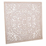 Pannello in legno fatto a mano bianco 120x120x2,5h